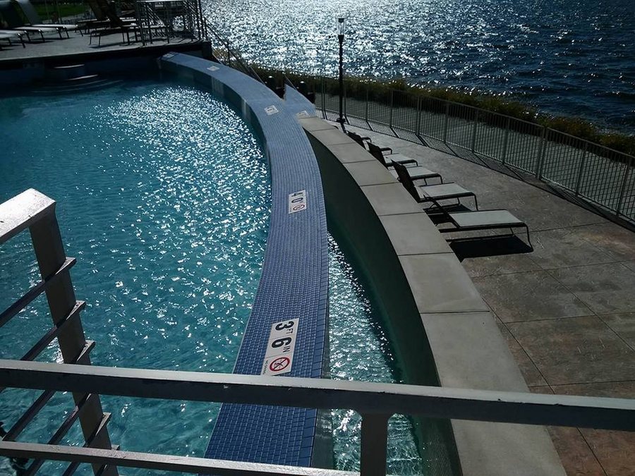Commercial pool on the Erie bayfront